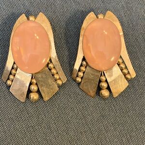 Silver pierced earrings